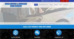 Desktop Screenshot of davisimportautoservice.com