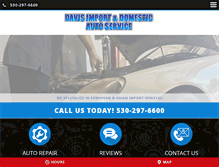 Tablet Screenshot of davisimportautoservice.com